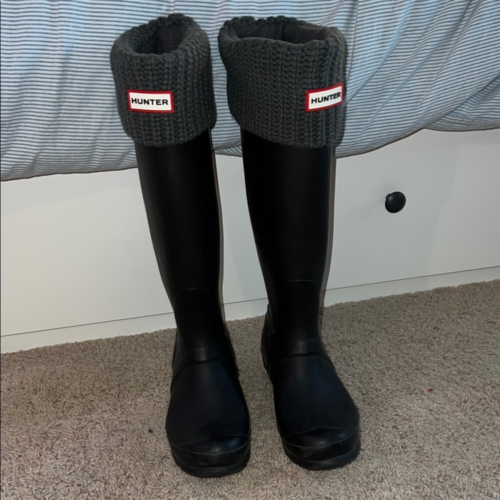 Hunter Black Rain Boots